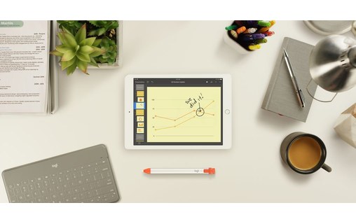 Logitech 914-000034 stylet Orange, Blanc 20 g