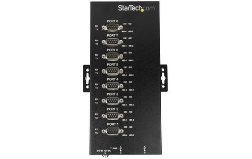 StarTech.com Hub industriel USB vers série RS232 / RS422 / RS485 à 8 ports avec