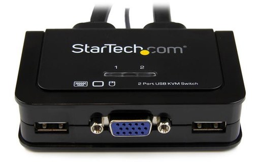 StarTech.com Switch KVM USB VGA à 2 ports - Commutateur KVM alimenté par USB ave
