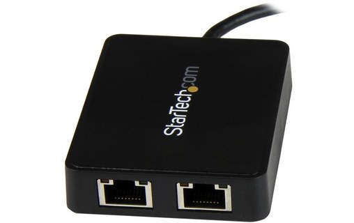 StarTech.com Adaptateur réseau USB-C vers 2 ports Gigabit Ethernet avec port USB