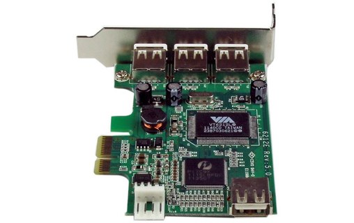 StarTech.com Carte Adaptateur PCI Express vers 4 Ports USB 2.0 - Carte PCIe Inte
