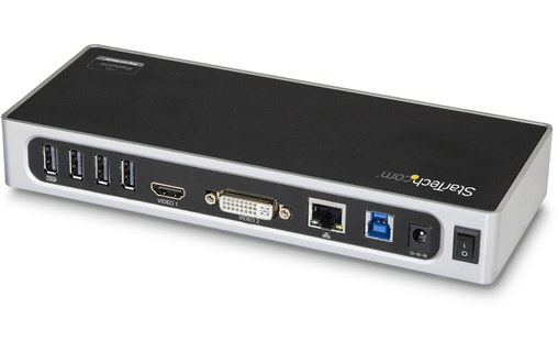StarTech Station d'accueil DisplayLink USB 3.0 vers HDMI, DVI-I / VGA