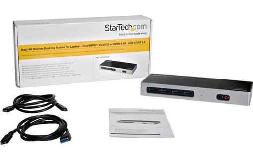 StarTech Station d'accueil DisplayLink USB 3.0 vers DisplayPort, HDMI 4K