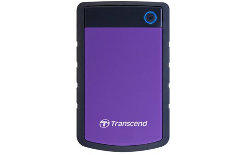 Transcend StoreJet 25H3 disque dur externe 4000 Go Noir, Violet