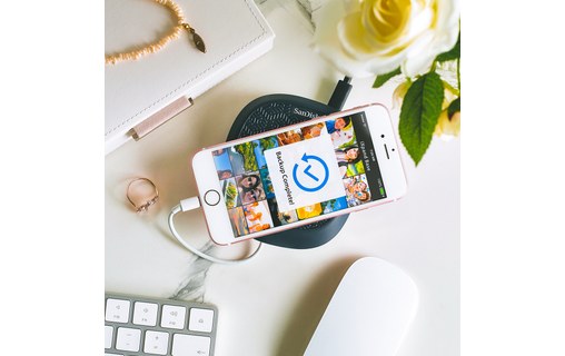 Sandisk iXpand Base Intérieur Noir, Argent