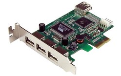 StarTech.com Carte Adaptateur PCI Express vers 4 Ports USB 2.0 - Carte PCIe Inte