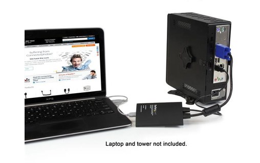 StarTech.com Adaptateur crash cart pour PC portable - Console KVM vers USB 2.0 a