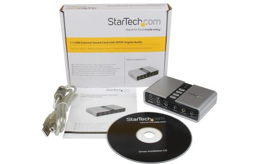 StarTech.com Adaptateur Carte Son USB vers Audio Stéréo - Audio Numérique SPDIF