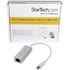 StarTech.com Adaptateur réseau USB-C vers RJ45 Gigabit Ethernet - M/F - Argent