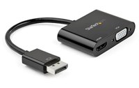 StarTech.com Adaptateur DisplayPort vers HDMI VGA - 4K 60 Hz - DP à HDMI VGA - M