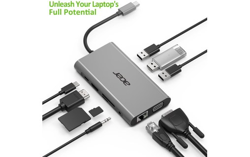 Acer HP.DSCAB.002 hub & concentrateur USB 3.0 (3.1 Gen 1) Type-C 5000 Mbit/s Arg