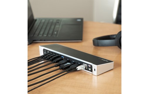 StarTech.com Station d'accueil USB 3.0 triple affichage pour ordinateur portable