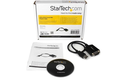 StarTech.com Câble Adaptateur de 30cm USB vers Série DB9 RS232 - Mémorisation de