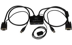 StarTech.com Switch KVM USB VGA à 2 ports - Commutateur KVM alimenté par USB ave