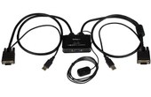 StarTech.com Switch KVM USB VGA à 2 ports - Commutateur KVM alimenté par USB ave
