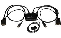 StarTech.com Switch KVM USB VGA à 2 ports - Commutateur KVM alimenté par USB ave