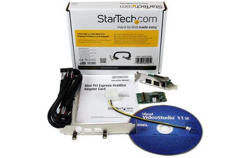 StarTech.com Carte FireWire Mini PCI Express 1394 2b 1a 3 ports