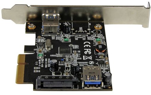 StarTech.com Carte contrôleur PCI Express à 2 ports USB 3.1 (10 Gb/s) - 1 extern