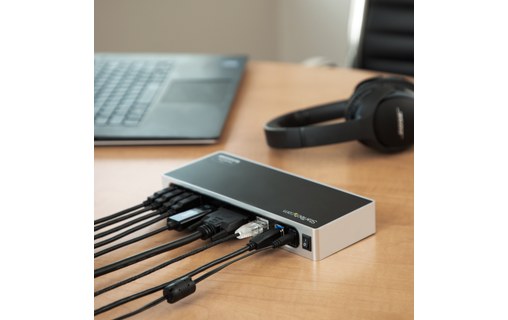 StarTech Station d'accueil DisplayLink USB 3.0 vers HDMI, DVI-I / VGA