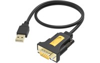 Vision TC-USBSER adaptateur et connecteur de câbles USB-B 9-pin D-sub Noir