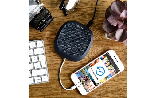 Sandisk iXpand Base Intérieur Noir, Argent