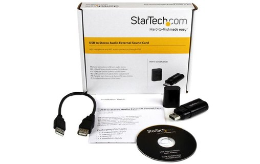 StarTech.com Adaptateur Carte Son USB vers Audio Stéréo