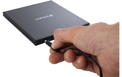 Verbatim External Slimline lecteur de disques optiques Noir Blu-Ray RW