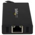 StarTech.com Hub USB 3.0 portable à 3 ports avec câble intégré plus Gigabit Ethe