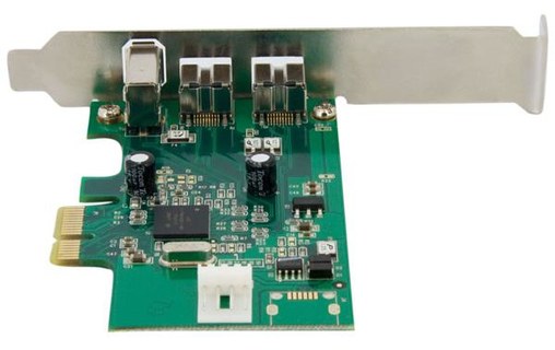 StarTech.com Carte Adaptateur PCI Express vers 3 Ports FireWire - 800 et 400 - 1