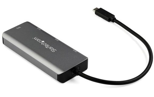 StarTech.com Hub USB-C à 4 ports - 2x USB-A et 2x USB-C - 10 Gbps - Câble hôte d