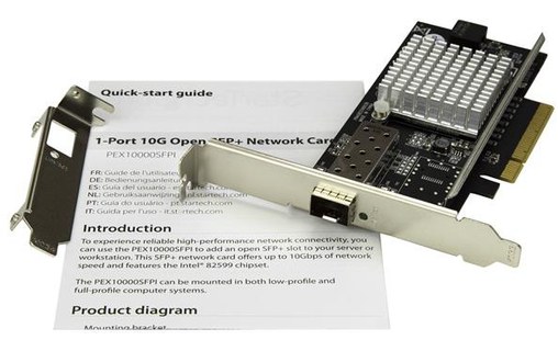 StarTech.com Carte réseau PCI Express à 1 port fibre optique 10 Gigabit Ethernet