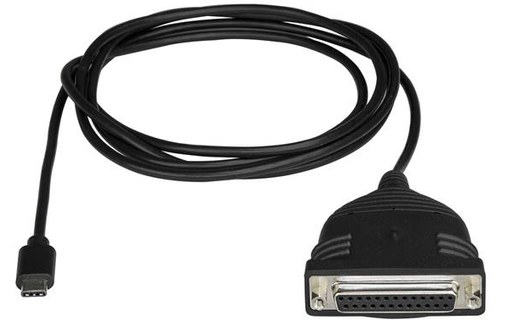 StarTech.com Câble adaptateur de 1,80m USB-C vers parallèle DB25 pour imprimante