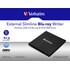 Verbatim External Slimline lecteur de disques optiques Noir Blu-Ray RW