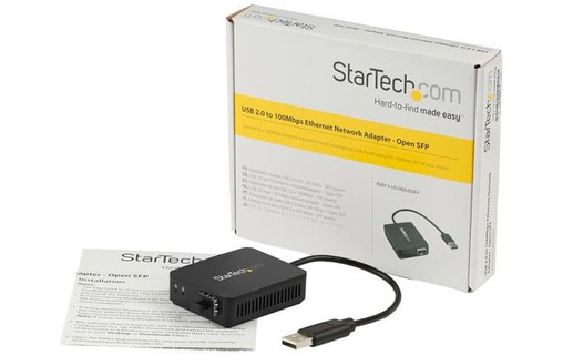 StarTech.com Adaptateur réseau USB 2.0 vers fibre optique avec SFP ouvert - USB