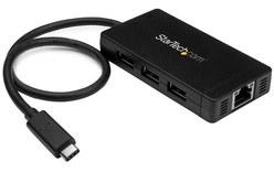 StarTech.com Hub USB-C à 3 ports avec Gigabit Ethernet - USB-C vers 3x USB-A - U