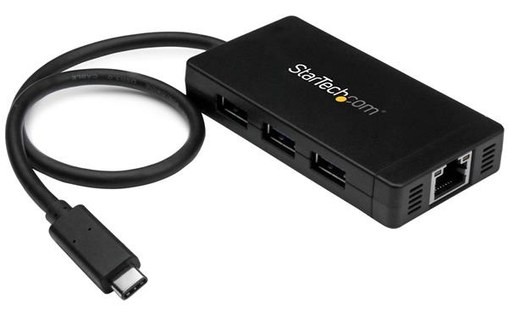 StarTech.com Hub USB-C à 3 ports avec Gigabit Ethernet - USB-C vers 3x USB-A - U