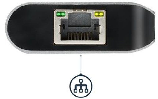StarTech.com Adaptateur multiport USB-C - Lecteur de carte mémoire SD - Power De
