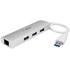 StarTech.com Hub USB 3.0 portable à 3 ports avec Gigabit Ethernet - Câble intégr