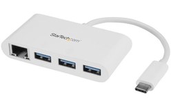 StarTech.com Hub USB 3.0 à 3 ports avec Gigabit Ethernet - USB-C vers 3x USB-A -