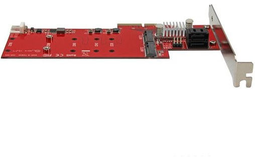 StarTech.com Carte contrôleur PCI Express RAID pour 2 SSD M.2 NGFF plus 2 ports