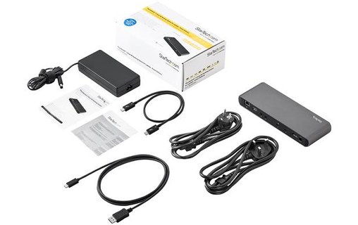 StarTech.com Station d'accueil Thunderbolt 3 double 4K pour ordinateur portable