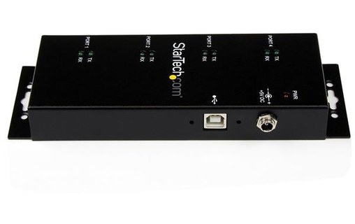 StarTech.com Hub adaptateur USB vers série DB9 RS232 4 ports – Montage sur rail