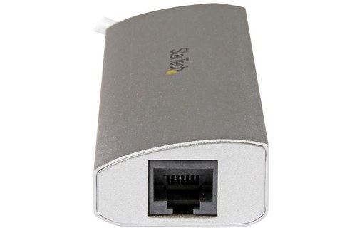 StarTech.com Hub USB 3.0 portable à 3 ports avec Gigabit Ethernet - Câble intégr