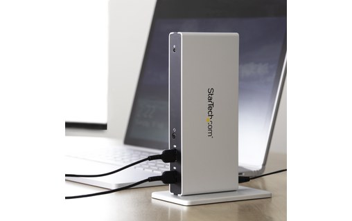 StarTech.com Station d'accueil USB 3.0 double affichage DVI pour PC portable ave