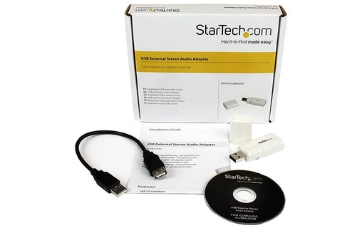 StarTech.com Adaptateur Carte Son USB vers Audio Stéréo