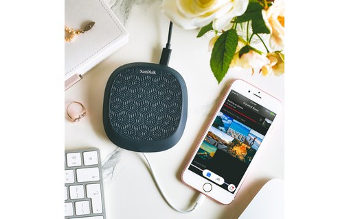 Sandisk iXpand Base Intérieur Noir, Argent