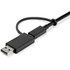 StarTech.com Station d'accueil USB Type-C/A à double affichage avec Power Delive