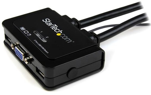 StarTech.com Switch KVM USB VGA à 2 ports - Commutateur KVM alimenté par USB ave