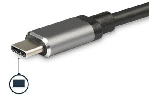 StarTech.com Adaptateur multiport USB-C - Lecteur de carte mémoire SD - Power De