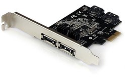 StarTech.com Carte contrôleur PCI Express avec 2 ports SATA III interne et 2 por
